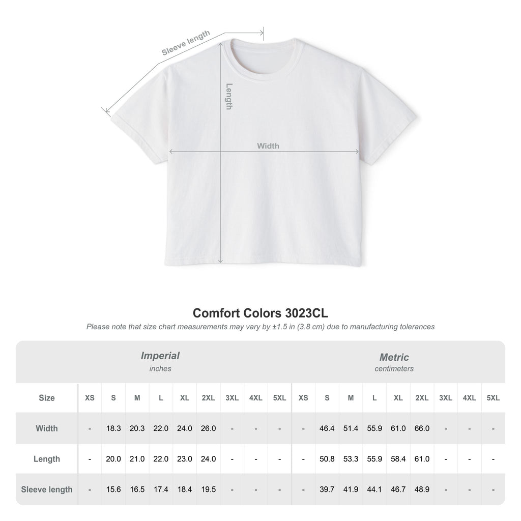 Feral Girl Graphic Tee — Women's Boxy Cropped T-Shirt