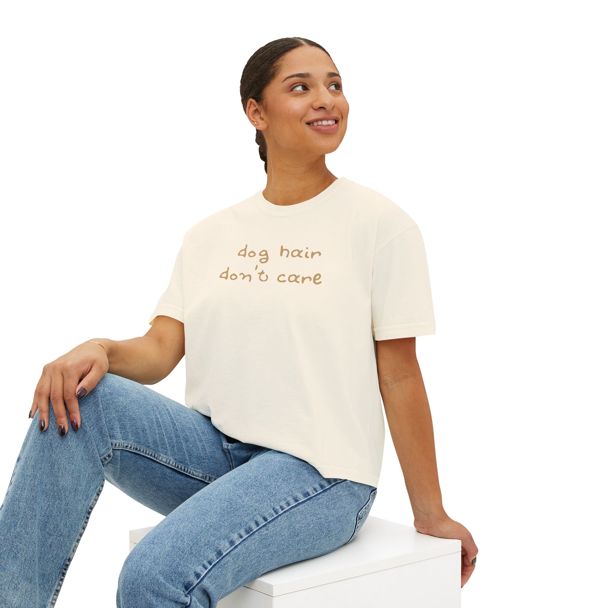 Dog Hair Don’t Care Women’s Boxy Tee