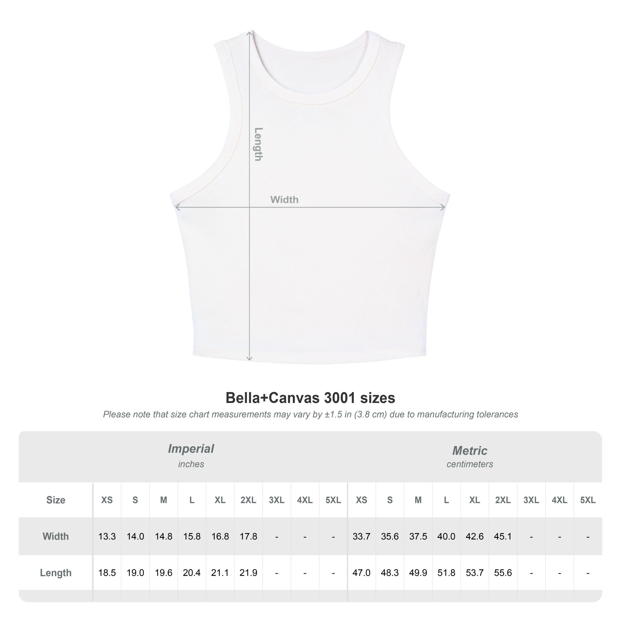 Band Leader Racer Tank Top — Women's Micro Rib Music Crop